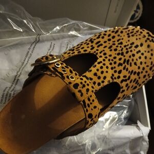 Leopard Print Women's Mules